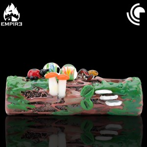 Empire Glassworks - Mossy Log Dry Pipe [2571]*